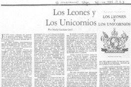 Los leones y los unicornios