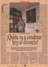 Quién va a condenar hoy el divorcio!