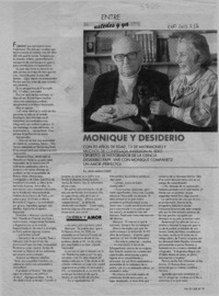 Monique y Desiderio  [artículo] Ana María Egert.