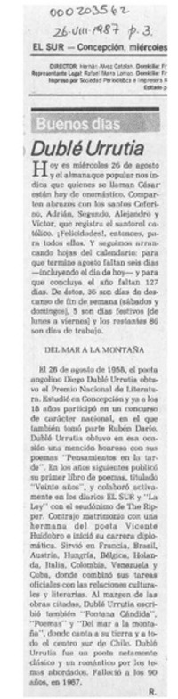 Dublé Urrutia  [artículo] R.