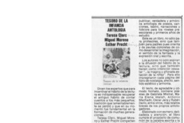 Tesoro de la infancia  [artículo] H. V. M.