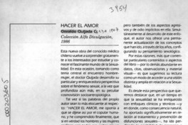 Hacer el amor  [artículo].