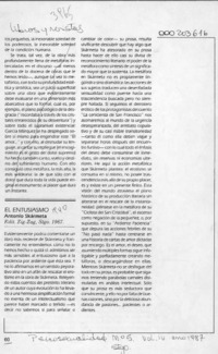 El Entusiasmo  [artículo].