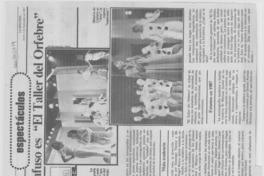 Extraño y confuso es "El taller del orfebre"