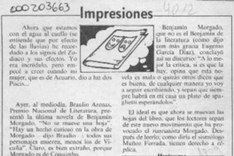 Impresiones  [artículo] Mentessana.