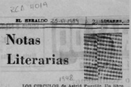 Notas literarias