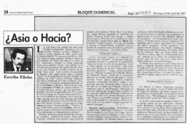 Asia o Hacia?  [artículo] Filebo.