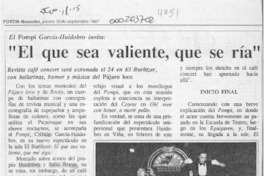 "El Que sea valiente, que se ría"  [artículo].