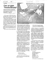 Cae un gran "insubordinado"  [artículo].