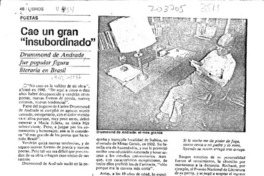 Cae un gran "insubordinado"  [artículo].