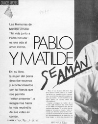 Pablo y Matilde se aman  [artículo] Magda Faludi.