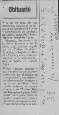 Obituario  [artículo].