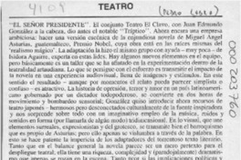 El señor Presidente  [artículo] Pedro Labra.