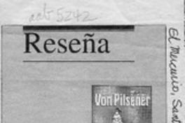 Von Pilsener, primer personaje de la historieta chilena