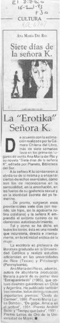 La "Erotika" señora K.  [artículo].