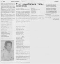 Y no todas fueron reinas