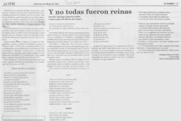 Y no todas fueron reinas