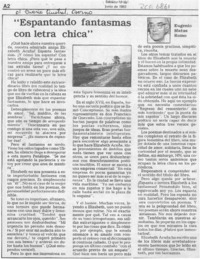 "Espantando fantasmas con letra chica"  [artículo] Eugenio Matus Romo.