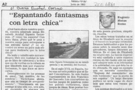 "Espantando fantasmas con letra chica"  [artículo] Eugenio Matus Romo.