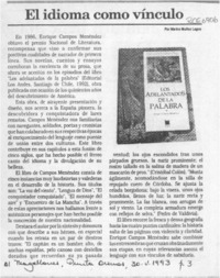 El idioma como vínculo  [artículo] Marino Muñoz Lagos.