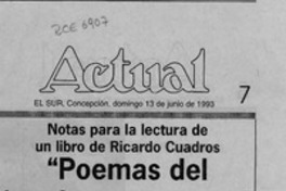 "Poemas del hambre y su perro"  [artículo] Tulio Mendoza Belio.