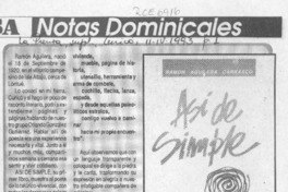 Así de simple  [artículo] Isabel Gómez M.