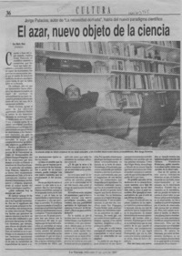 El azar, nuevo objeto de la ciencia  [artículo] Ana María Risco.