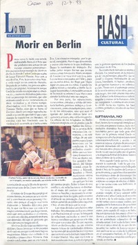 Morir en Berlín