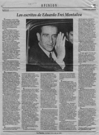 Los escritos de Eduardo Frei Montalva  [artículo] Rodrigo Díaz Albónico.