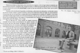 Personalidades subterráneas  [artículo] César Vargas-Solórzano P.