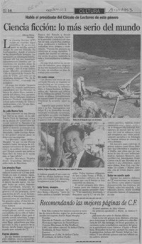 Ciencia ficción, lo más serio del mundo  [artículo] Oscar Vega.