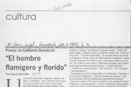"El hombre flamígero y florido"  [artículo] Sylvia del Valle.