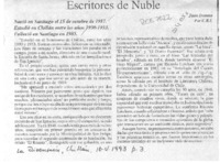 Escritores de Ñuble