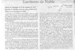 Escritores de Ñuble