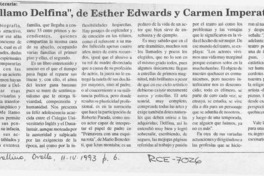 "Me llamo Delfina", de Esther Edwards y Carmen Imperatore