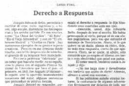 Derecho a respuesta