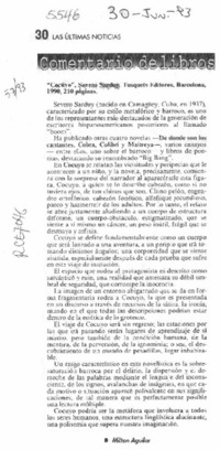 Cocuyo  [artículo] Milton Aguilar.