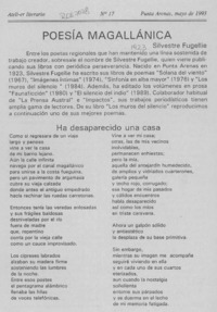 Poesía magallánica  [artículo].
