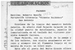 Fajardo  [artículo] Roberto Bescós.