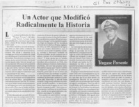 Un actor que modificó radicalmente la historia  [artículo] C. M.