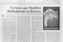 Un actor que modificó radicalmente la historia  [artículo] C. M.