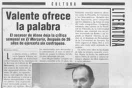 Valente ofrece la palabra  [artículo] Marcelo Soto.
