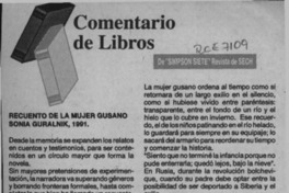 Recuento de la mujer gusano  [artículo] Isabel Larraín.