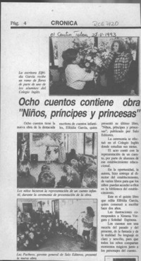 Ocho cuentos contiene obra "Niños, príncipes y princesas"  [artículo].