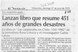 Lanzan libro que resume 451 años de grandes desastres  [artículo].