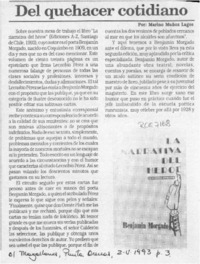 Del quehacer cotidiano  [artículo] Marino Muñoz Lagos.
