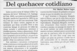 Del quehacer cotidiano  [artículo] Marino Muñoz Lagos.