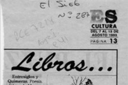 Entresiglos y quimeras  [artículo] Fernando Quilodrán.