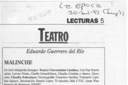 Malinche  [artículo] Eduardo Guerrero del Río.