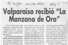 Valparaíso recibió "La manzana de oro"  [artículo].